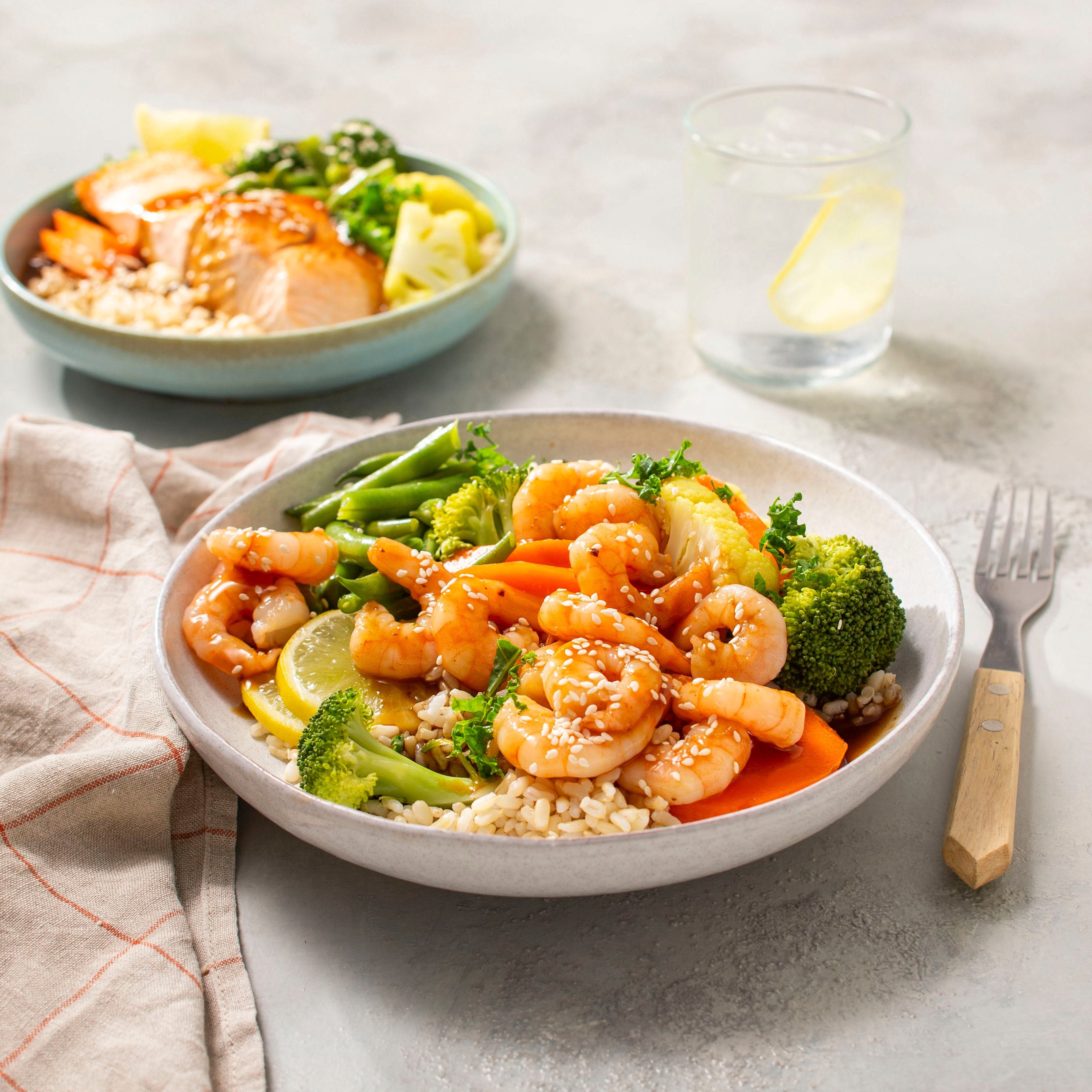 Teriyaki Prawns Bowl